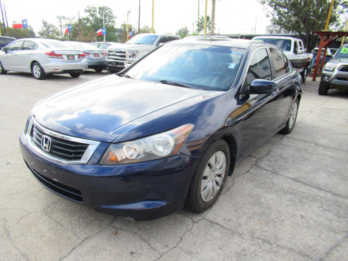 2009 Blue /Gray Honda Accord LX Sedan AT (1HGCP26339A) with an 2.4L L4 DOHC 16V engine, Automatic Overdrive transmission, located at 1511 North Shepherd Dr., Houston, TX, 77008, (281) 657-1221, 29.798361, -95.412560 - 2009 HONDA ACCORD LXVIN: 1HGCP26339A055458SEDAN 4 DR2.4L I4 F DOHC 16VGASOLINEFRONT WHEEL DRIVE - Photo#3