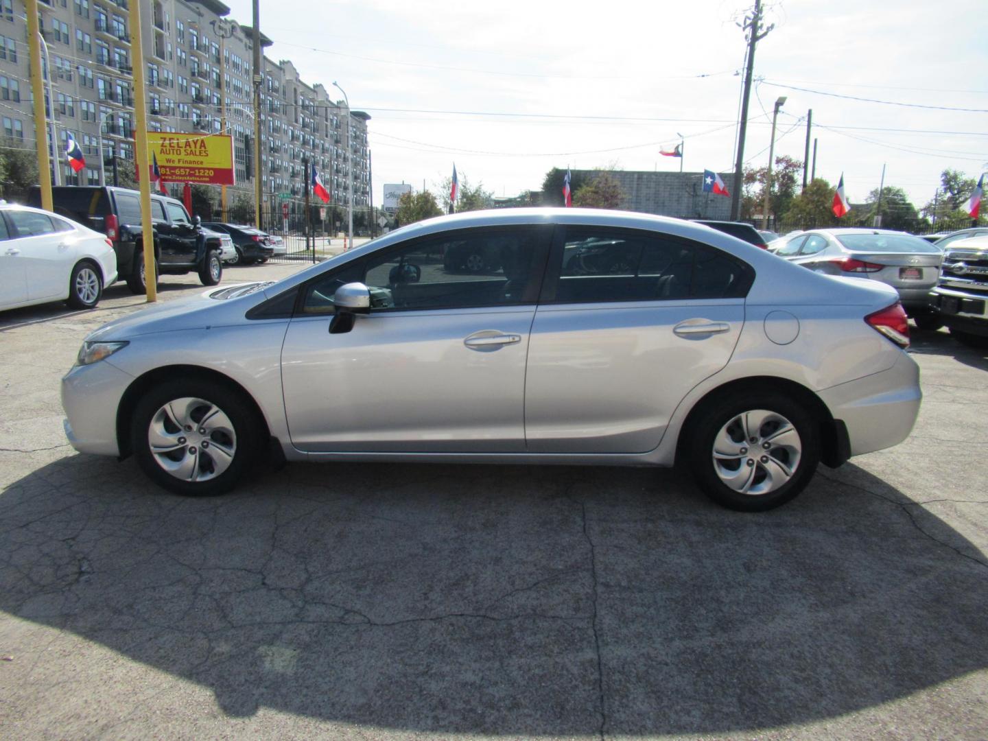 2014 Silver /Gray Honda Civic LX Sedan CVT (19XFB2F53EE) with an 1.8L L4 SOHC 16V engine, Automatic transmission, located at 1511 North Shepherd Dr., Houston, TX, 77008, (281) 657-1221, 29.798361, -95.412560 - 2014 HONDA CIVIC LXVIN: 19XFB2F53EE014802SEDAN 4 DR1.8L I4 F SOHC 16VGASOLINEFRONT WHEEL DRIVE - Photo#22