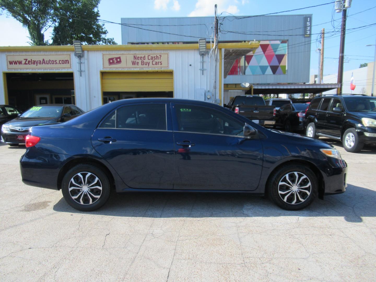 2012 Blue /Tan Toyota Corolla LE 4-Speed AT (5YFBU4EE8CP) with an 1.8L L4 DOHC 16V engine, Automatic transmission, located at 1511 North Shepherd Dr., Houston, TX, 77008, (281) 657-1221, 29.798361, -95.412560 - Photo#0