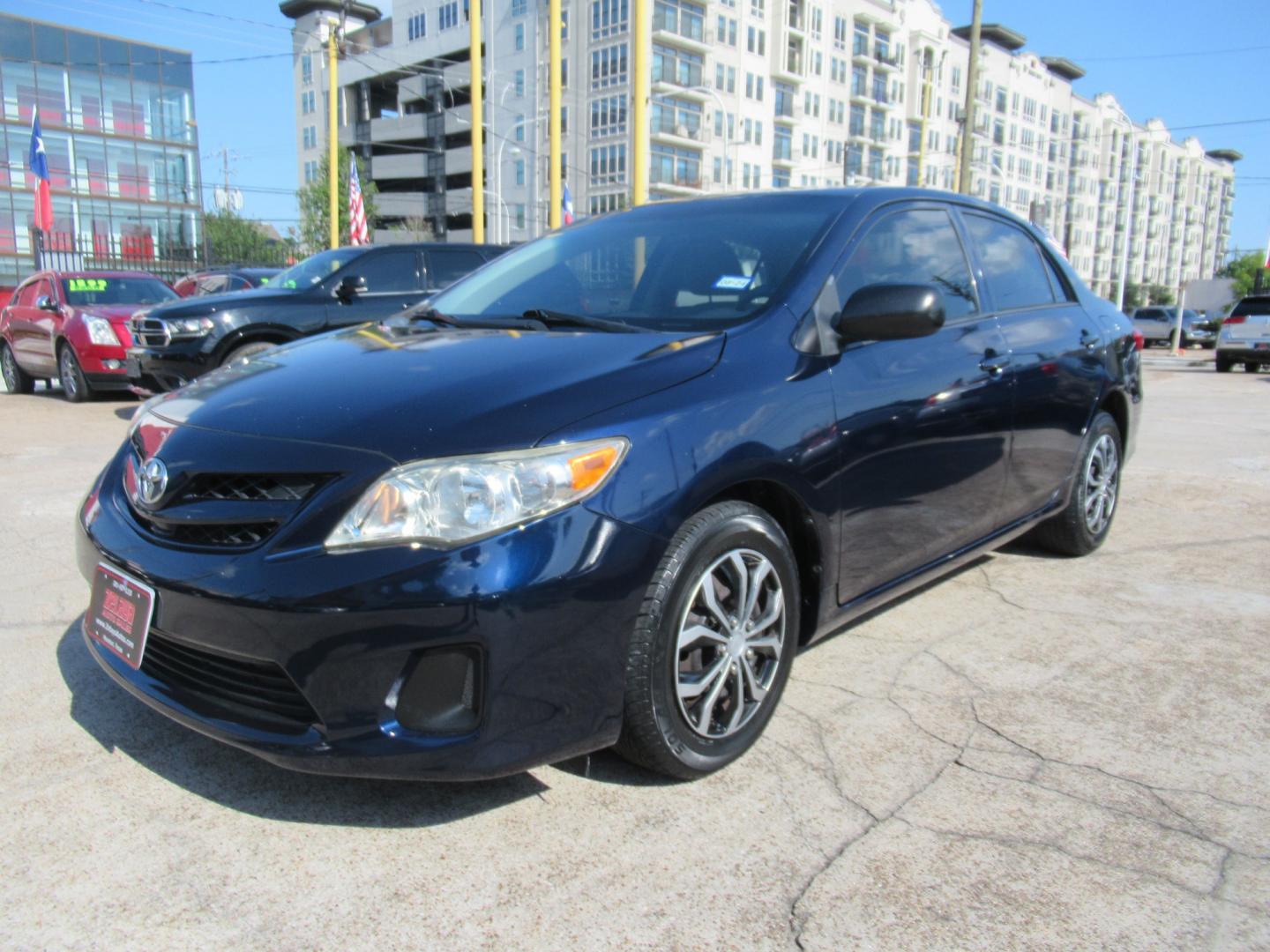 2012 Blue /Tan Toyota Corolla LE 4-Speed AT (5YFBU4EE8CP) with an 1.8L L4 DOHC 16V engine, Automatic transmission, located at 1511 North Shepherd Dr., Houston, TX, 77008, (281) 657-1221, 29.798361, -95.412560 - Photo#1