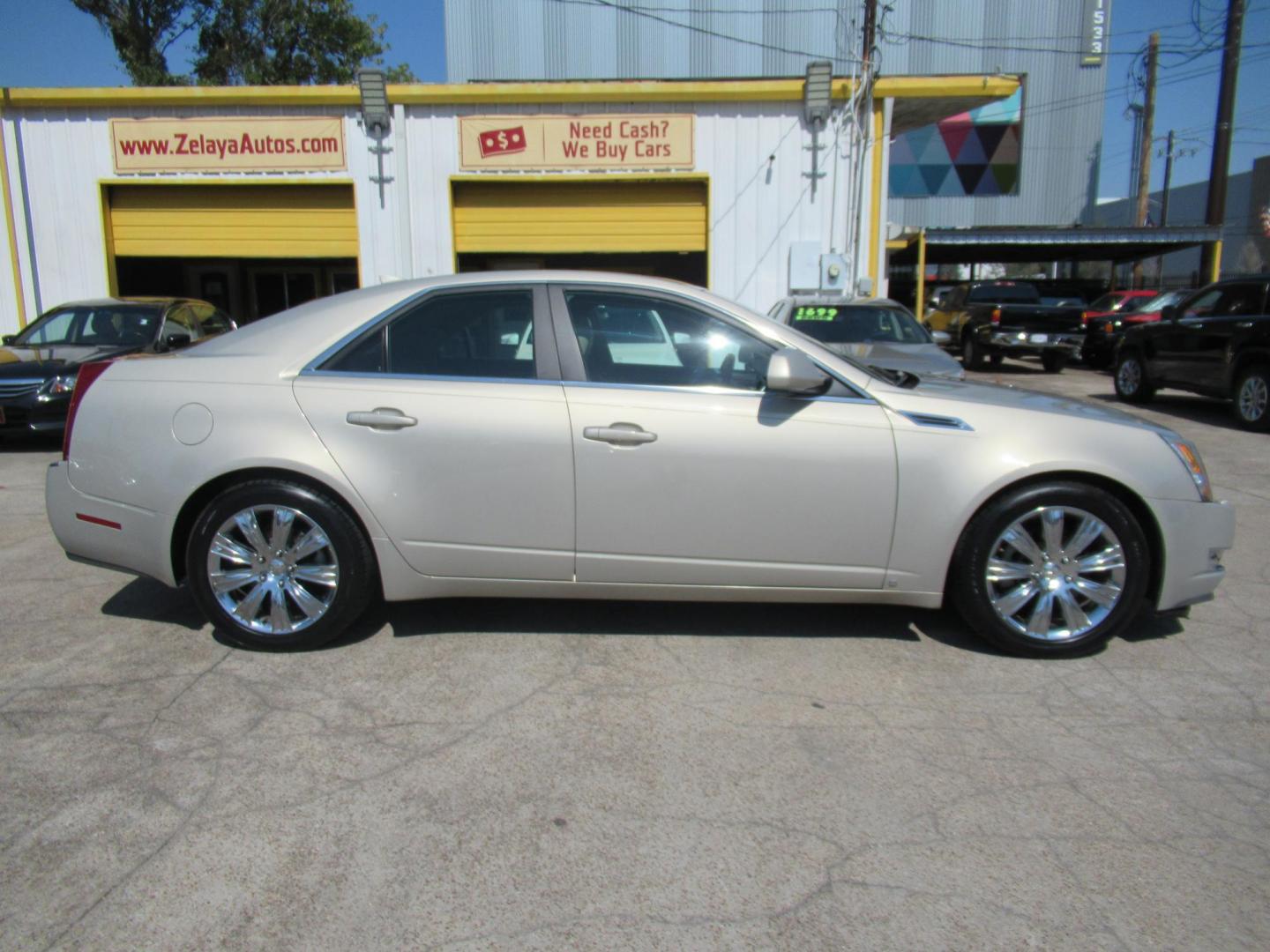 2009 /Tan Cadillac CTS 3.6L SIDI with Navigation (1G6DV57V090) with an 3.6L V6 DOHC 24V engine, Automatic transmission, located at 1511 North Shepherd Dr., Houston, TX, 77008, (281) 657-1221, 29.798361, -95.412560 - VIN: 1G6DV57V090128899 1 G 6 D V 5 7 V 0 9 0 1 2 8 8 9 9 SEDAN 4 DR 3.6L V6 F DOHC 24V GASOLINE REAR WHEEL DRIVE - Photo#0