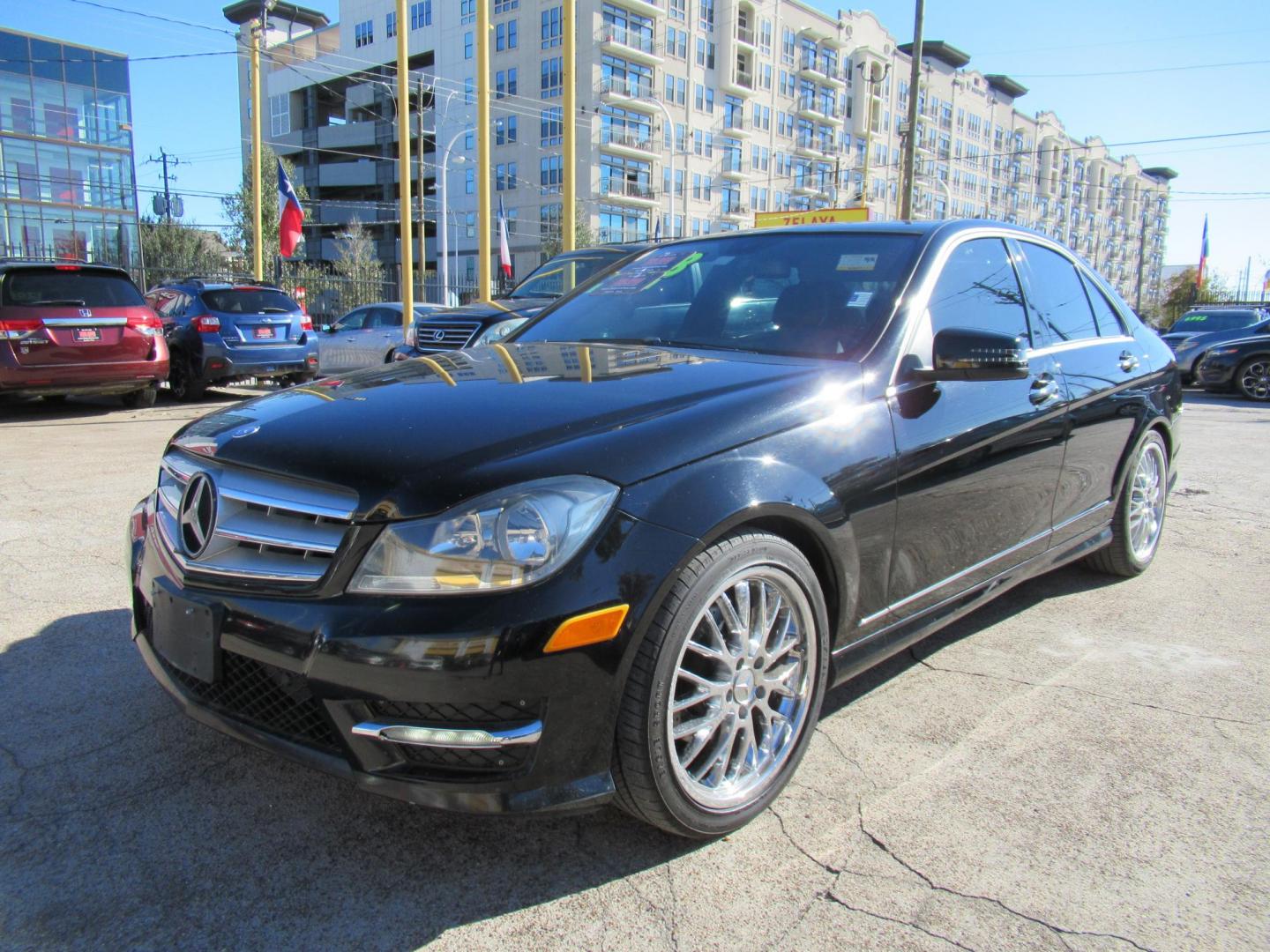 2013 Black /Black Mercedes-Benz C-Class C250 Sport Sedan (WDDGF4HB2DG) with an 1.8L I4 F DOHC 16V engine, Automatic transmission, located at 1511 North Shepherd Dr., Houston, TX, 77008, (281) 657-1221, 29.798361, -95.412560 - 2013 MERCEDES-BENZ C-CLASS C 250 SPORT VIN: WDDGF4HB2DG133646 W D D G F 4 H B 2 D G 1 3 3 6 4 6 SEDAN 4 DR 1.8L I4 F DOHC 16V GASOLINE REAR WHEEL DRIVE - Photo#0