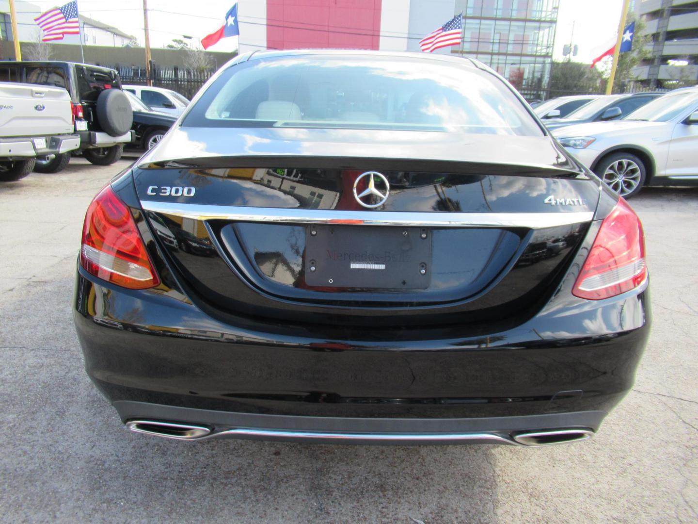 2016 Black /Black Mercedes-Benz C-Class C300 4MATIC Sedan (55SWF4KB6GU) with an 2.0L L4 DOHC 16V engine, 7A transmission, located at 1511 North Shepherd Dr., Houston, TX, 77008, (281) 657-1221, 29.798361, -95.412560 - 2016 MERCEDES-BENZ C-CLASS C 300 4MATIC VIN: 55SWF4KB6GU137937 5 5 S W F 4 K B 6 G U 1 3 7 9 3 7 SEDAN 4 DR 2.0L I4 F DOHC 16V GASOLINE ALL WHEEL DRIVE - Photo#19